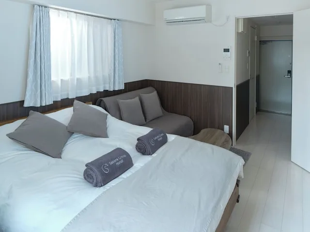 غرفة أساسية رباعية بسرير مزدوج مع أريكة، Sakura Cross Hotel Iriya 1/2