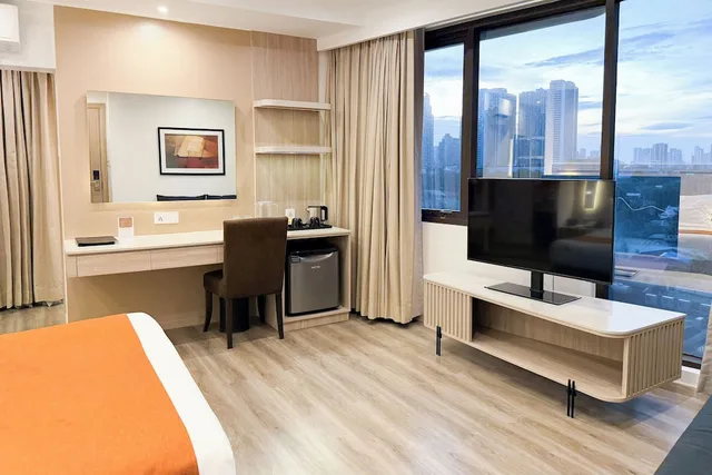 غرفة بريميير بسرير كوين، City Garden Hotel Makati 6/9