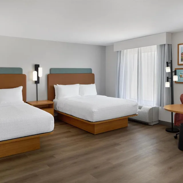 غرفة كبيرة بسريرين كوين، Hampton Inn Odessa, TX 1/2
