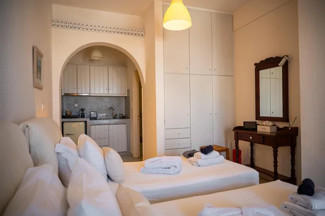 استوديو ديلوكس بسرير مزدوج أو سريرين منفصلين بإطلالة على البحر، Kallichoron Art Boutique Hotel 5/10