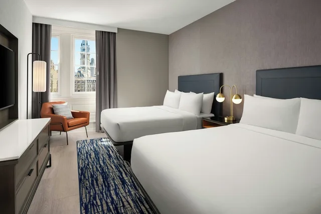 غرفة سوبيريور بسريرين كوين بإطلالة على المدينة، Le Meridien Philadelphia 3/6
