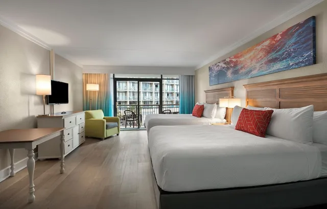 Efficiency, 2 Queen Beds, Ocean View, South Wing، Grande Cayman Resort 1/2