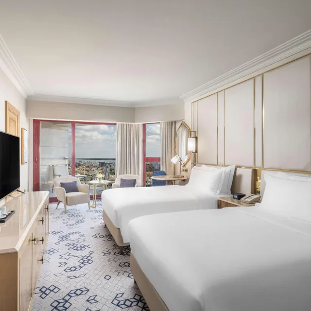 غرفة بريميوم بسرير فردي بإطلالة على المدينة، هيلتون جدة(Jeddah Hilton) 1/3