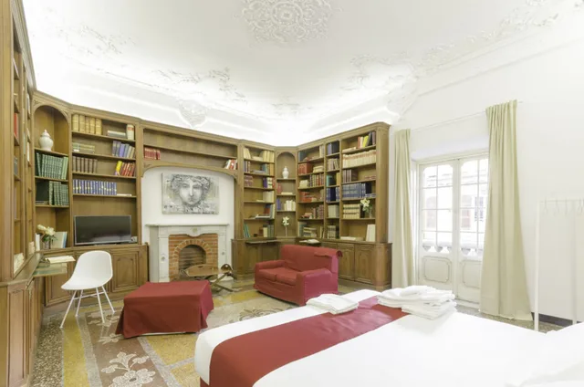 جناح بسريرين كوين بغرفتي نوم مع أريكة، Genova46 Suites & Rooms 2/4