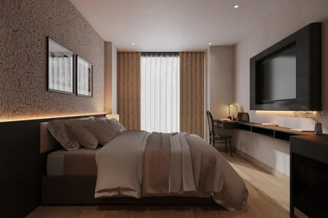 غرفة ديلوكس بسرير كينج، Canary Hotel & Apartment 3/3
