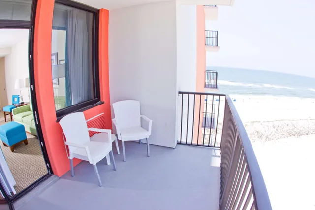 Studio, King Bed, Balcony, Hampton Inn Suites Orange Beach Gulf Front 5/6