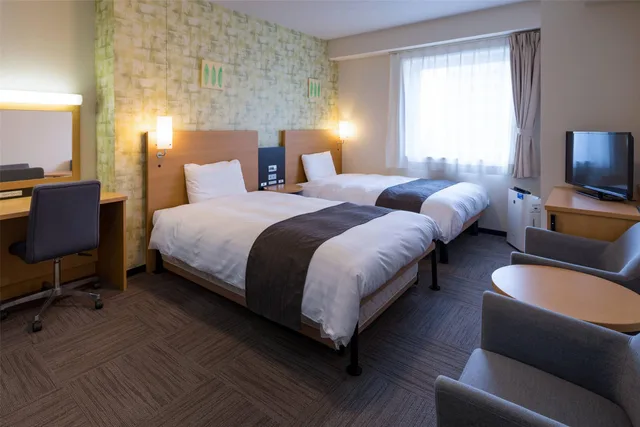 غرفة بسريرين منفصلين، Comfort Hotel Hakodate 1/1