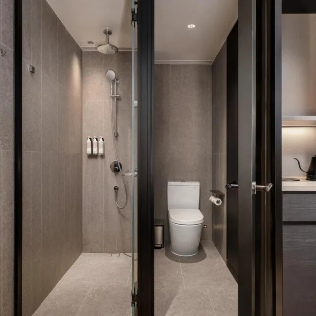 غرفة بسرير مزدوج بإطلالة على البحر، JEN Hong Kong by Shangri-La 2/2