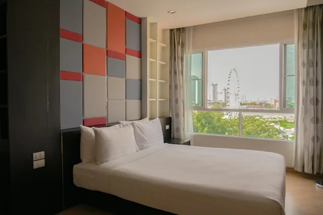 جناح عائلي بإطلالة على النهر بغرفتي نوم، The Sunreno Hotel Bangkok 6/11