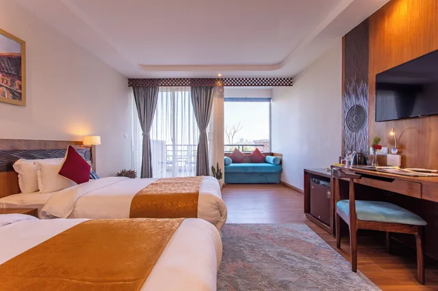 غرفة ديلوكس بسريرين منفصلين، Hotel Sarathi 1/4