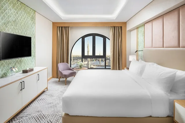 جناح جونيور بسرير كينج بإطلالة على الحرم، Makarem Haram View Suites 1/3