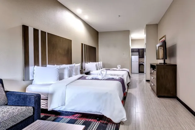 غرفة سوبيريور بسريرين كوين للمدخنين لذوي الإعاقة، Americas Best Value Inn and Suites IAH Airport North 2/2