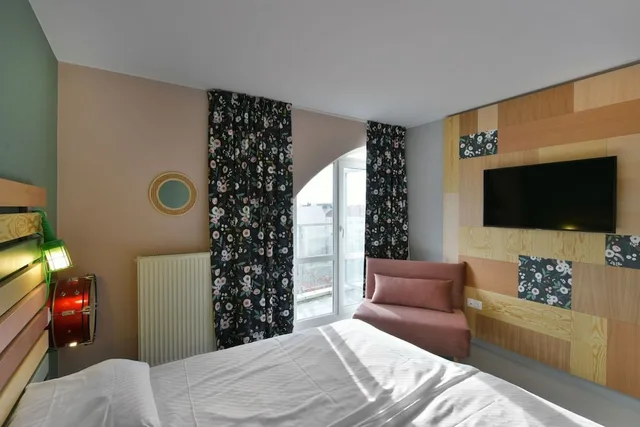 غرفة كومفورت بسريرين منفصلين بإطلالة على المدينة بشرفة، Hotel BIRGIT Berlin Mitte 2/3