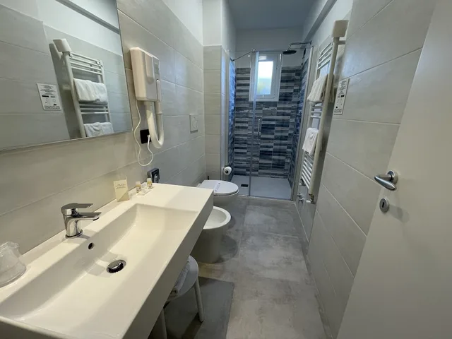 غرفة متصلة عائلية بسرير مزدوج وسريرين منفصلين، Hotel Coccodrillo 3/3