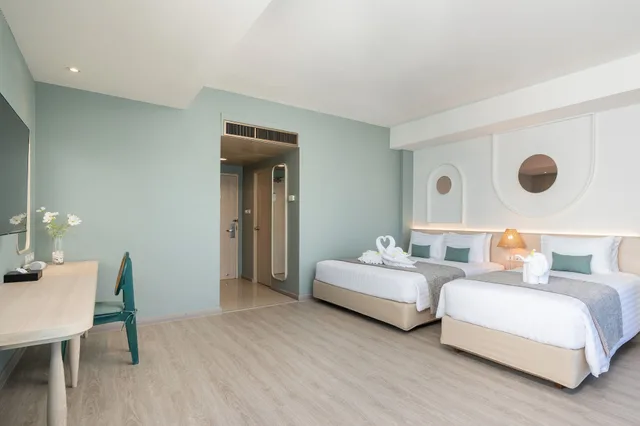 Mini, Family, Suite, 1 King and 1 Single Beds, Ocean View, COSY BEACH HOTEL 2/4