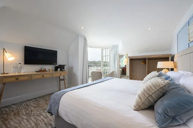 غرفة تنفيذية بسرير كينج، The Old Quay House Hotel 7/10