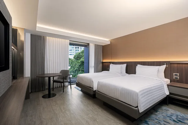 غرفة ديلوكس بسريرين منفصلين، Gardina Asoke Hotel & Residence 4/6