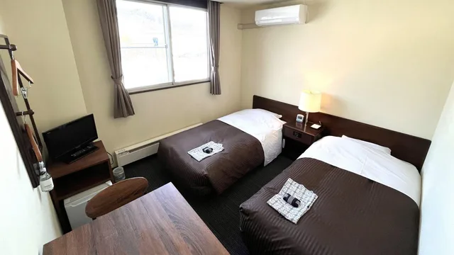 غرفة بسريرين منفصلين للمدخنين، Hotel Sun Abashiri 1/1
