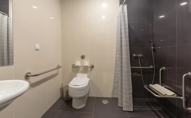 غرفة بسرير مزدوج أو سريرين منفصلين لذوي الإعاقة، Hotel Afonso V 5/6