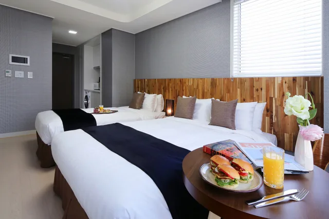 غرفة عائلية بسرير كوين وسرير فردي، Ever8 Serviced Residence 4/8