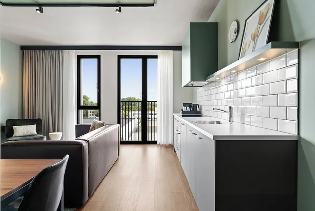 استوديو بسرير كينج، Corendon Apartments Amsterdam Schiphol Airport Hotel 10/10