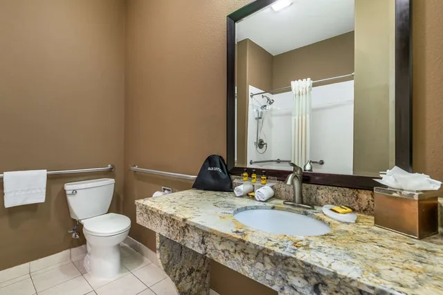 غرفة بسرير كينج مع أريكة لذوي الإعاقة، Best Western Plus Lytle Inn and Suites 2/2