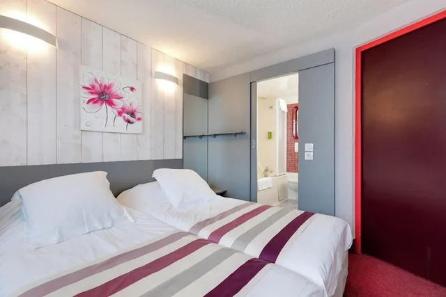 Room, Twin Beds, The Originals City Hotel Eden Rouen Nord 3/5