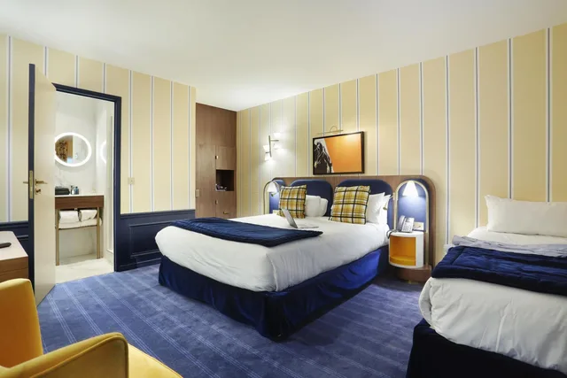 غرفة ثلاثية بسرير مزدوج، Auberge Du Cheval Blanc 2/9