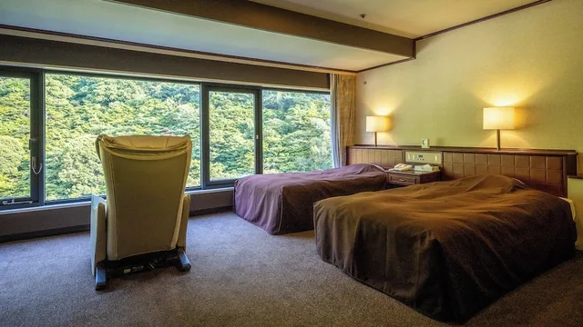 Deluxe, Twin Beds, Forest View، Okudogo Ichiyu No Mori Ex Okudogo Hotel 5/6