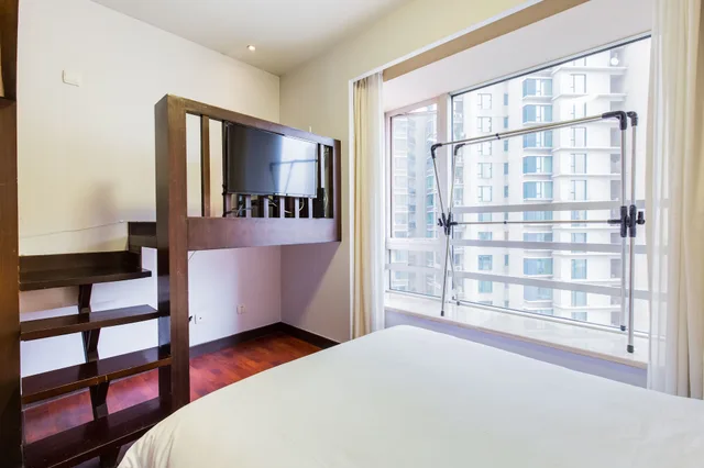 غرفة عائلية بسريرين كوين، Mayson Shanghai Zhongshan Park Serviced Apartment 3/7