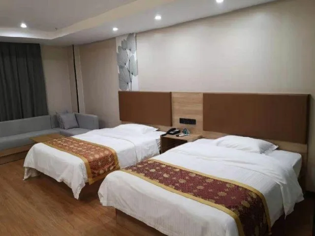 غرفة بزنس بسريرين منفصلين، GreenTree Inn Suzhou Kunshan Beimen Road Mold City Express Hotel 2/2