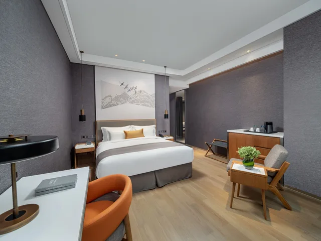 غرفة إليت بسرير كوين بإطلالة على الجبل، Genpla Hotel Shenzhen Nanshan 3/6