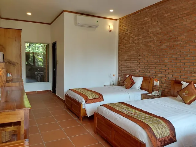 غرفة ديلوكس بسريرين منفصلين بإطلالة على الحديقة، The Garden House Phu Quoc 2/10