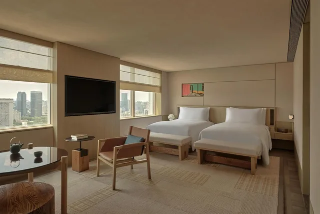 استوديو بسريرين منفصلين بإطلالة على المدينة، Alila Shanghai 1/3