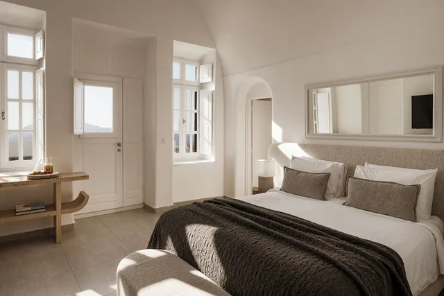 Master, Aqua, Suite, King and Queen Bed, Panoramic Caldera View, Sea View، Aqua Luxury Suites 3/10