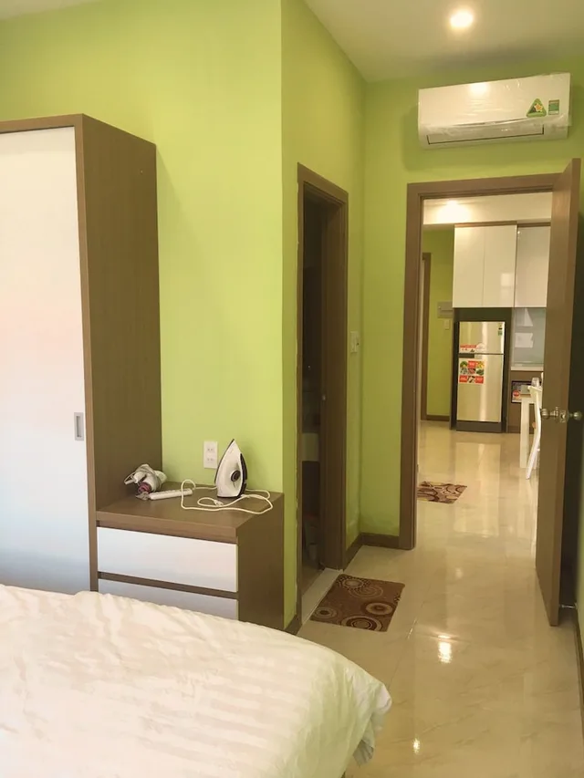 شقة عائلية بغرفتي نوم مع أريكة، Seaview Front Apartment 3/8
