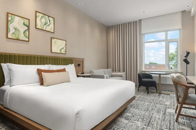 Deluxe, King Bed, Sofa, Kitchen, Hotel Railwayparc Montreal, Tapestry Collection by Hilton 1/2