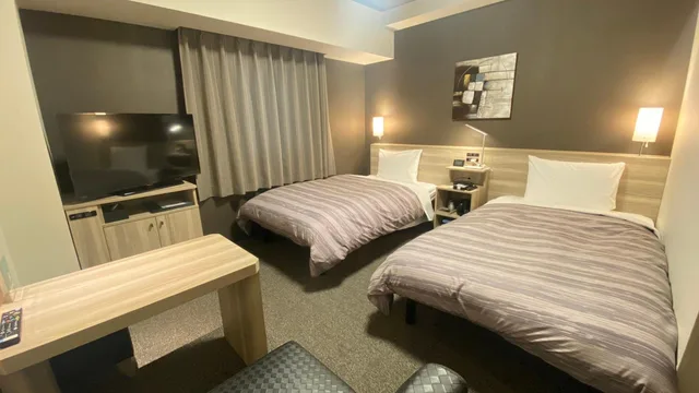 غرفة قياسية بسريرين منفصلين للمدخنين، Route Inn Grantia Tokai Spa and Relaxation 1/1