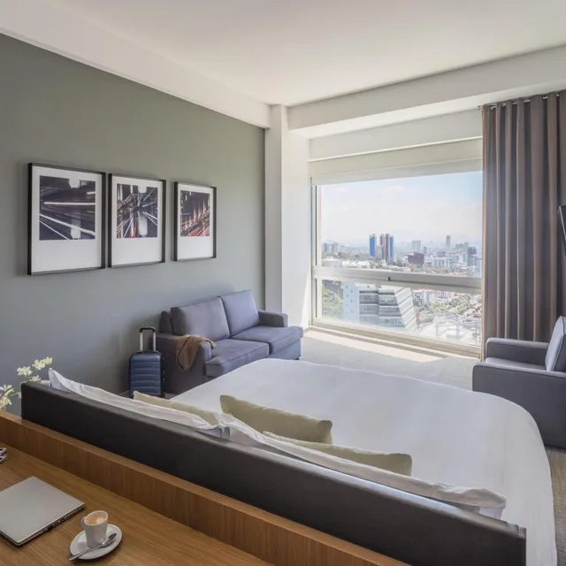 غرفة بريميير بسرير كينج بإطلالة، The Paragon Hotel Mexico City Santa Fe by Accor 5/6