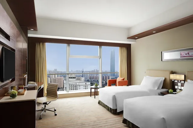 غرفة ديلوكس بسريرين منفصلين، New World Wuhan Hotel 3/3