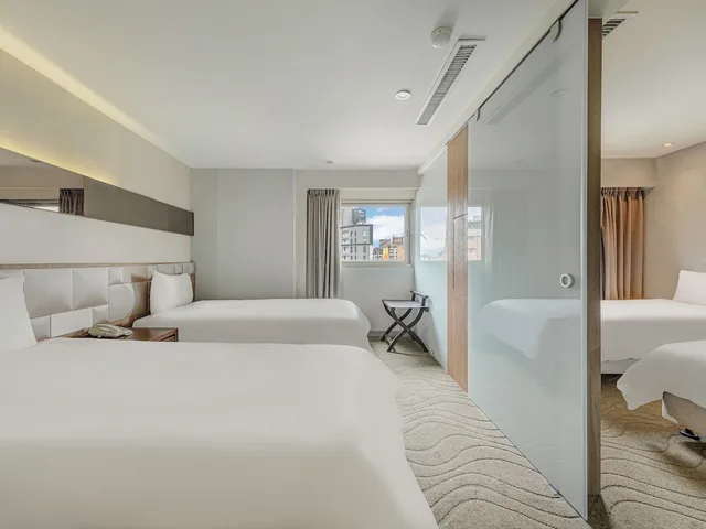 غرفة ديلوكس رباعية بسريرين كوين، Guide Hotel Taipei Chongqing 5/7