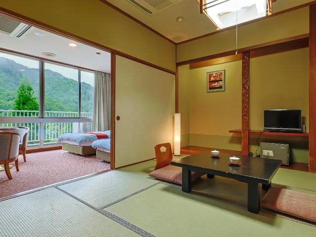 غرفة يابانية غربية بسريرين منفصلين، Hinotanionsen Misugi Resort 1/1