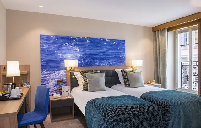 غرفة سوبيريور بسرير كوين بإطلالة على المدينة، Hotel Beau Rivage 4/10