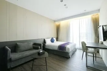 غرفة مفردة بسرير كينج، Hotel Hsr Hesper - Taichung 1/1