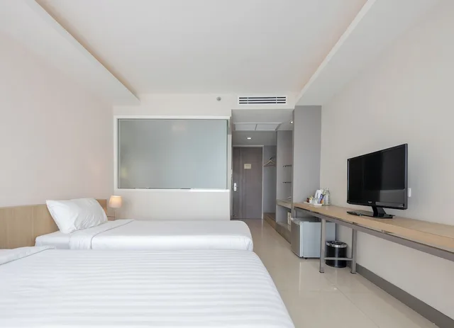 غرفة ديلوكس بسريرين منفصلين بإطلالة على المدينة، Prima Hotel Pattaya 1/10