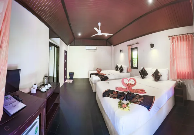 بنغل بسريرين مزدوجين، LANTA PEARL BEACH RESORT 3/10