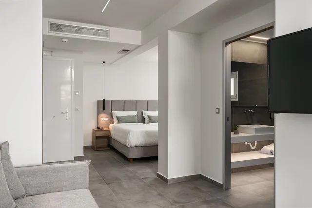 جناح جونيور بسريرين منفصلين مع أريكة، Acharavi Beach Hotel 5/5