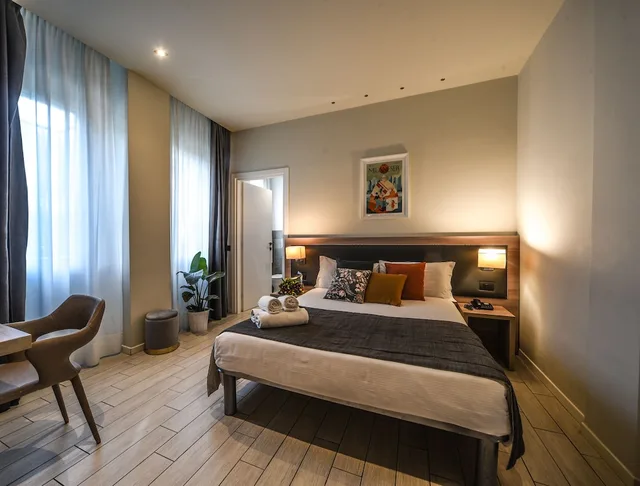 غرفة بسرير مزدوج، Hotel Zara Milano 2/4