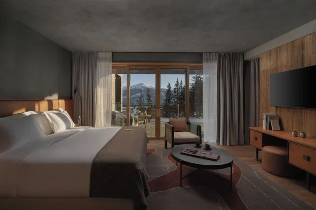 جناح بسرير كينج بشرفة، Six Senses Crans Montana 5/7