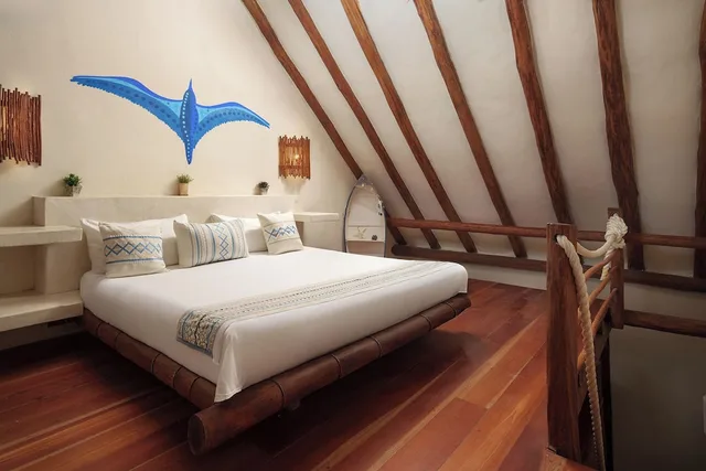 دوبلكس بريميوم بسرير كينج وسرير كوين بشرفة، Hotel El Pueblito 4/7